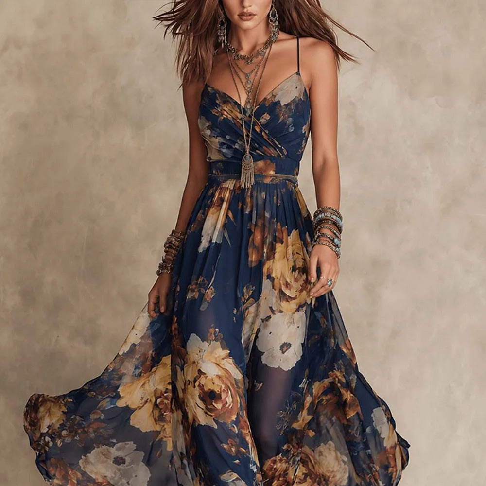 Marina Vestido Maxi Floral