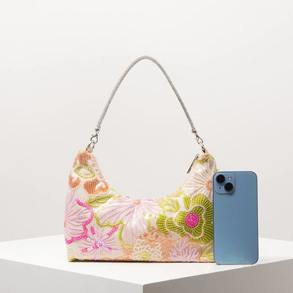 Amalia Bolso Bordado Flores Silvestres