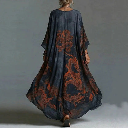 Nera Vestido Maxi Bohemio Vintage