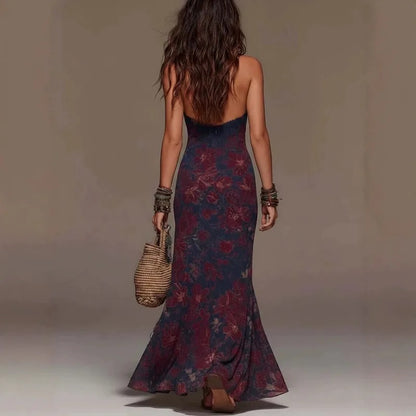 Celeste Vestido Bohemio Floral