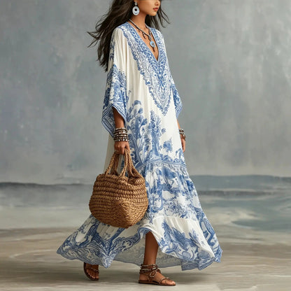 Alba Vestido Bohemio Maxi Étnico