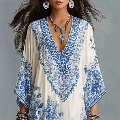 Alba Vestido Bohemio Maxi Étnico