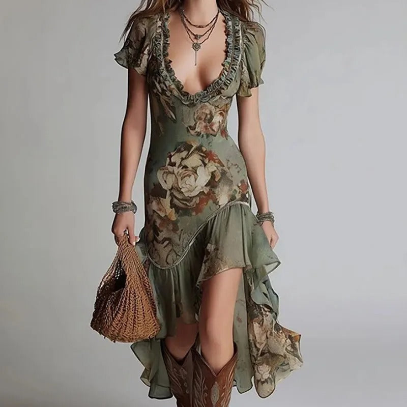 Bianca Vestido Maxi Floral