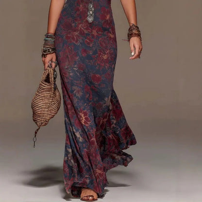 Celeste Vestido Bohemio Floral