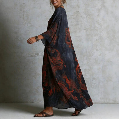 Nera Vestido Maxi Bohemio Vintage