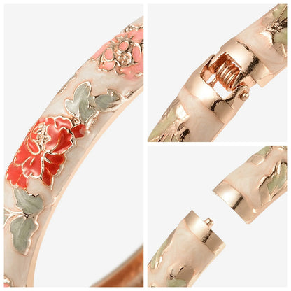 Azahara Colección Pulseras Esmaltadas con Motivos Florales