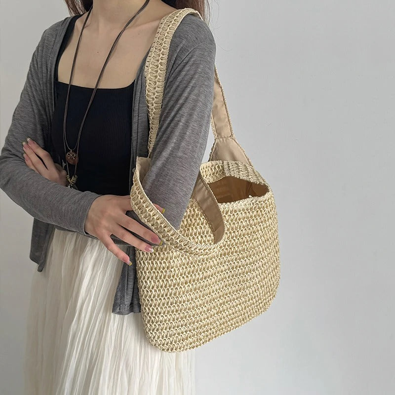 Marina Bolso Tote de Rafia