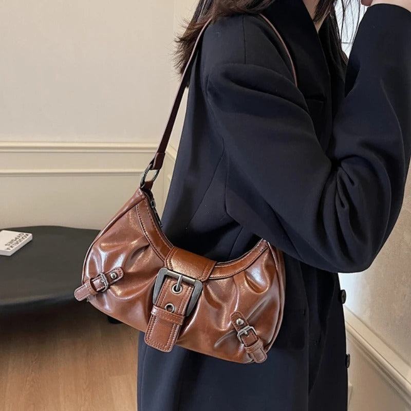 Valeria Bolso de Hombro con Hebilla