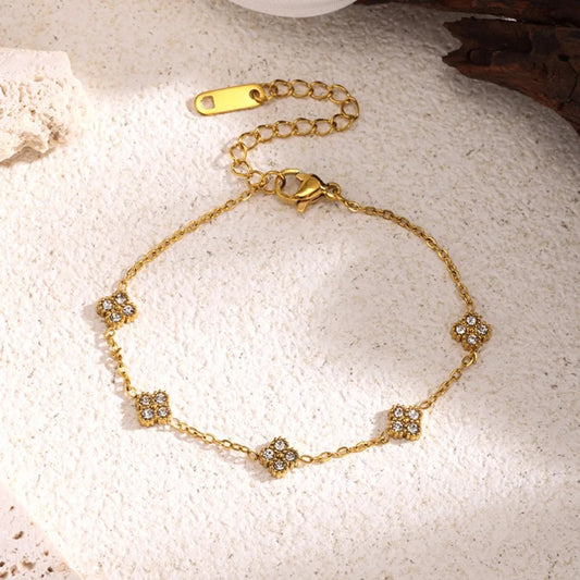 Fiorella Pulsera de Flores Sofisticada