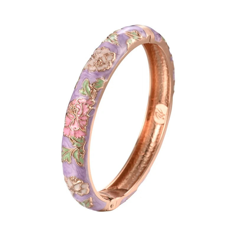 Azahara Colección Pulseras Esmaltadas con Motivos Florales
