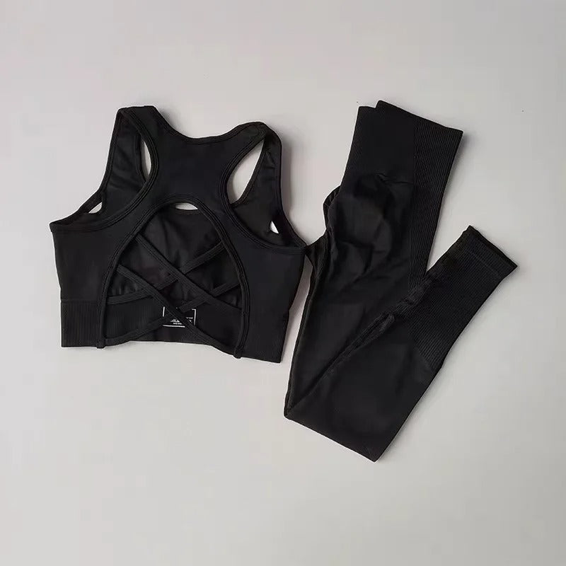 Martina Conjunto Deportivo Active de Top y Leggings de Cintura Alta