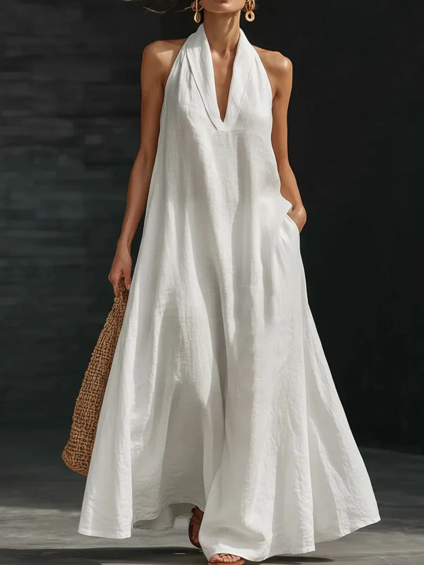 Clara Vestido Maxi Halter