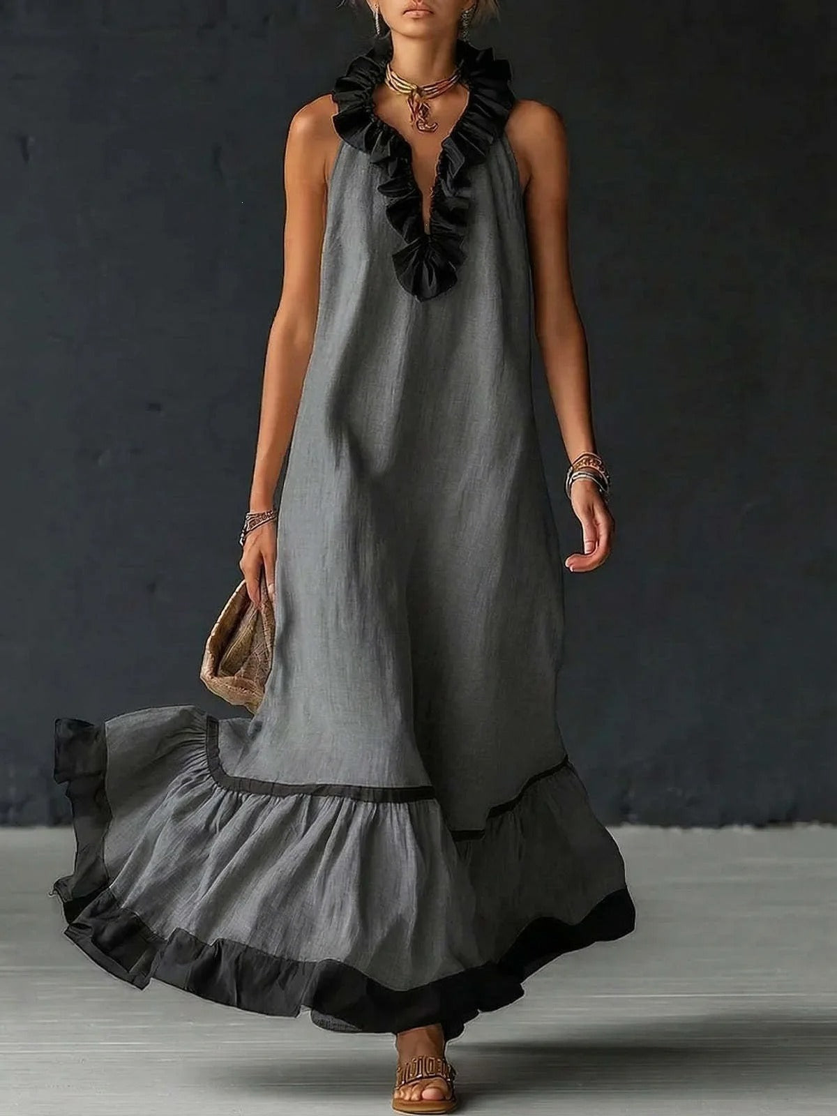 Serena Vestido Maxi Bohemio
